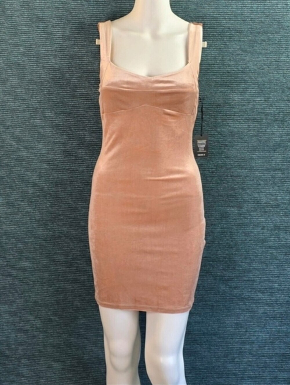 Forever 21 Velvet Bodycon Dress, After Dark Collection Blush Pink Velvet